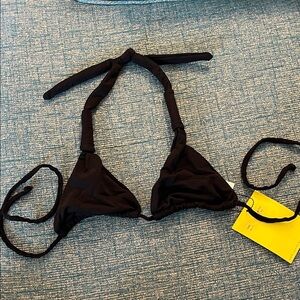 NWT Tavik Alana Yellow Bikini Top Triangle XS